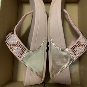 Fitflop Pink and Nude Sandals. Brand new